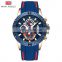 MINI FOCUS MF0244G Men's Quartz Watch Chronograph Analog Waterproof Rubber Strap Sport Wristwatch Men Clock