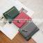 guangzhou factory cowhide leather hand pouch short wallet triple wallet for ladies