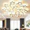 Modern LED Chandelier Art Deco Indoor Ceiling Lamp White Star Ceiling Light for Living Room Dining Bedroom Kids Room