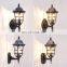 Waterproof Rust proof Wall Light Outdoor Wall Sconce Led Water drop ellipse Light Fixture old-fashioned Vintage Retro wall lamp