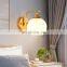 2 Head Classic simple glass cover led Wall Light for home Hotel Decorative Luxury simple glass bedside wall lamp