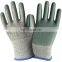 Leather Palm aramid fibre cut resistant gloves cut 5