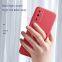 Macron Color Phone Case A72 Liquid Silicone Ring Support Anti Falling A52 A32 Case Cover For Samsung galaxy note 20 s21 ultra