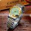 Diellea Men's mechanical automatic jade gold watch genuine business luxury Sapphire watch Waterproof Sapphire Dial