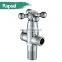 Rapsel 3-way Double Outlet Brass Chrome Plated 90 Degree Angle Valve