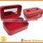 Red Leather cosmetic box,Jewelry storage case,Makeup travel case