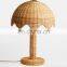 Unique High Quality Wicker and Rattan Table Lamp Design Pair of Night Lamps Best Price Vietnam Manufacturer