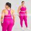 Wholesale 2 Pcs Adjustable Yoga Gym Fitness Sets Apparel Wear Women Sports Suit