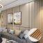 Convex wpc wall panel interior slat wallboard fluted laminated interlock arc design indoor wall cladding