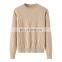 Classic Inner Mongolia Women's Crew Neck Cashmere Pullover High Quality Knitwear for Winter Solid Pattern O-Neck Sweater