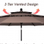 outdoor waterproof and sunshade steel new 3-layer umbrella,with tilt