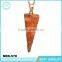 colorful accessories wholesale natural stone arrowhead pendant necklace