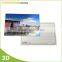 New souvenir products Plastic Printing 3D Lenticular Postcard