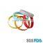 Custom wholesale fashion silicone bracelets embossed imprinted printed logo Silicone Rubber Wristband bracelet