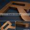 Advertising mirror polished colored stainless steel metal number letter 3d signage