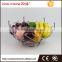 Chrome Iron Fruit Storage Bowl Rack
