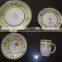 16 pieces glazed ceramic dinnerware,color glazed stoneware dinnerware,stoneware dinnerware set