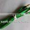 hot-selling& high quality hot-selling& high quality DC3.5 nylon braided cable with golden head/KW05954