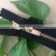 2015 XLY No.5 shiny golden teeth auto lock close end metal zipper