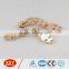 2015 hot sale #3 rose gold fancy style customized logo zipper slider