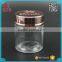 Big capacity wide month 100ml round glass cream skin cream jar /face mask jar