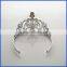 14cm small cheap fancy dress princess Elsa Anna frozen crown ring for girl