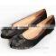 Customized Satin material Wholesale flat shoes 2015 for woman