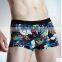 Men's underwear comfortable, breathable waist boxer printing fork sexy underwear corners tide of young men's underwear