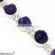 Hermosa Purple Drusy Druzy 925 Sterling Silver Women Trendy Tennis Bracelet 7.5"