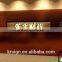 Custom LED backlit signage stainless outdoor sign board material