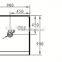 Cupc Alcove Base,square Acrylic Shower Base,three Alcove Tile Flange Base