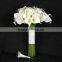 White wedding bridal calla lily bouquets