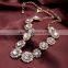 Top fashion flower crystal statement necklace 2015 new arrival