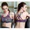 new fashion sport bra quick-drying bra active wear custom sport bra elastic band yoga bra plain sport halterneck bra