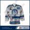 Custom design logo sublimate ice hockey jersey with ployester