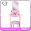 modern bedroom furniture white dressing table and chair with mirror