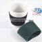 High quality reusable silicone drinking cup sleeve for heat resistant and protection