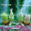 Ceramic Pottery Bunny Rabbit cooking egg holder