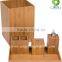 Natual bamboo bathroom accessoreis set vanity set