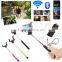 Handheld colorful wireless bluetooth selfie stick with bluetooth shutter button