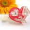 New Hair Clip Acryl Rhinestone Heart Tulip