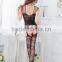Sexy Woman Open Crotch Mesh Fishnet Bodystocking Stocking Sleepwear Lingerie