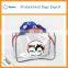 Transparent pvc cosmetic bag sets high quality fashion zipper pvc bag