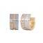 Korean popular personality Gold Crystal Stainless Steel Huggie Hoop Stud Earring