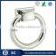 chrome finish modern circular zinc alloy door knocker
