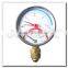 High quality 80mm black steel brass internal gauge pressure thermometer