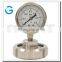 High quality 4 inch all stainless steel diaphragm sanitary pressure gauge