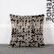 European Modern Home Decor Pillow Cases Black and White Strip Print Cushion Cover
