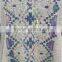Ladies elegant multi color knitted cardigan with fringes