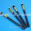 4Pcs Professional Eye brushes set eyeshadow Foundation Mascara Blending Pencil brush Makeup tool Cosmetic Black